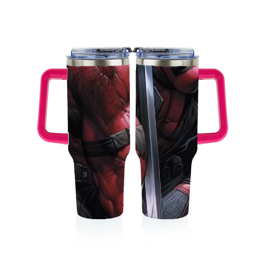（画像用） Deadpool デッドプール 1200ｍLフルプリント車用タンブラー